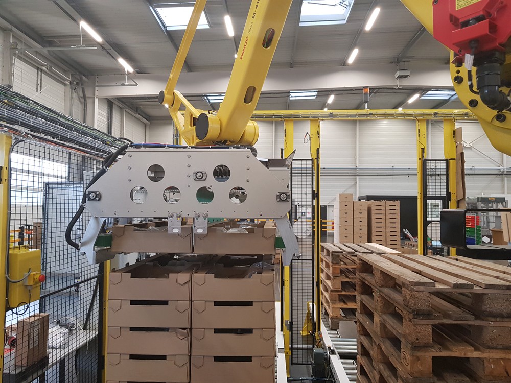 MG Tech automated palletizer principle