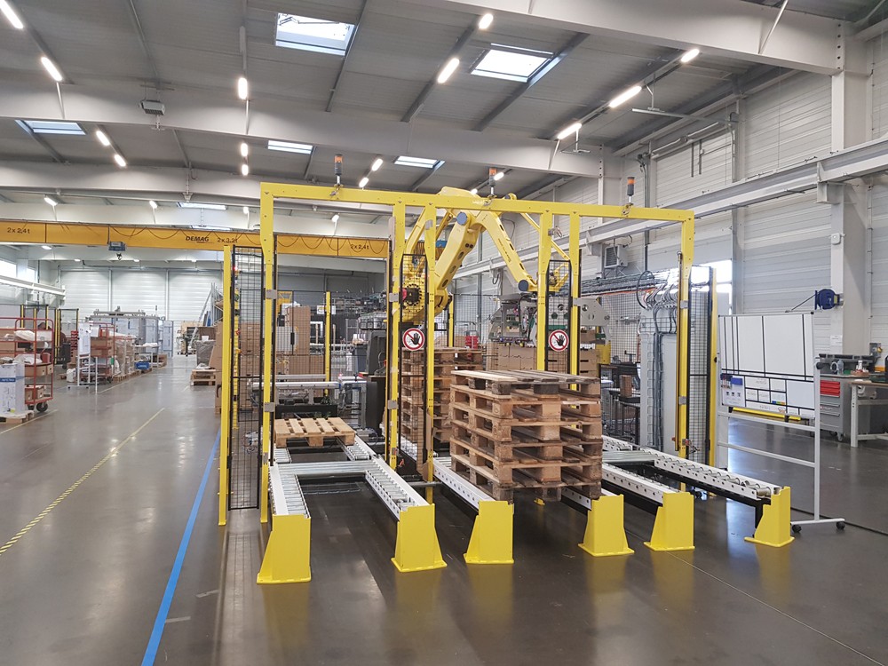 MG Tech automated palletizer