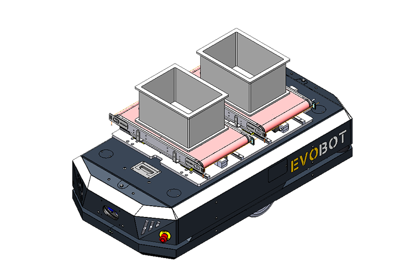 ROBOT MOBILE INDUSTRIEL AMR - EVOBOT AVEC CONVOYEUR BACS